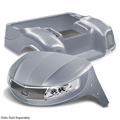 DoubleTake Phoenix Body Kit with Street Legal LED Light Kit, E-Z-Go TXT 96+, Silver