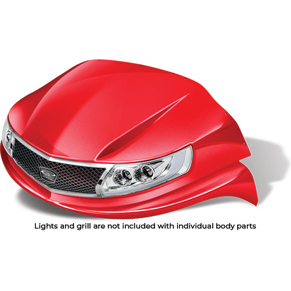 DoubleTake Phoenix Front Cowl, E-Z-Go RXV 08+, Red