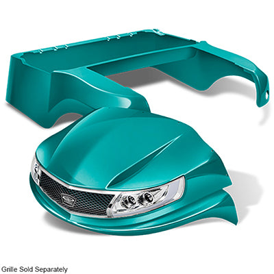 DoubleTake Phoenix Body Kit with Street Legal Light Kit, Club Car Precedent 04+, Teal