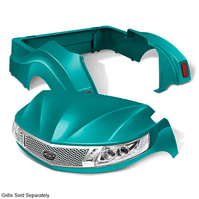 DoubleTake Phoenix Body Kit with Street Legal LED Light Kit, Yamaha Drive2, Teal