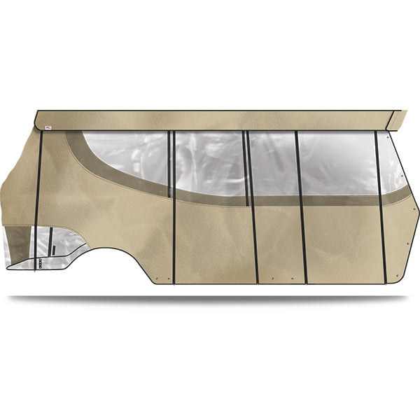 DoubleTake Enclosure & Valance for Kwick-Track Rail System, 6 Passenger, E-Z-Go RXV 08+, Beige