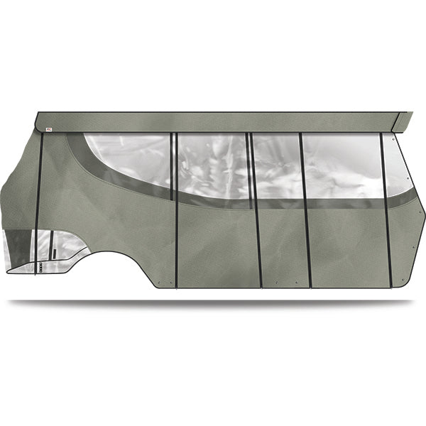 DoubleTake Enclosure & Valance for Kwick-Track Rail System, 6 Passenger, E-Z-Go RXV 08+, Silver