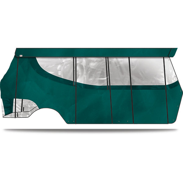 DoubleTake Enclosure and Valance for Kwick-Track Rail System, 6 Passenger, E-Z-Go RXV 08+, Teal
