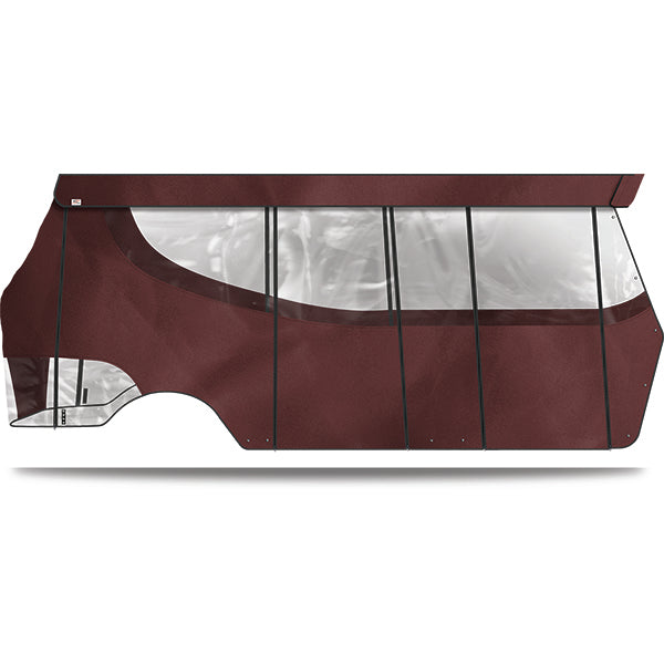 DoubleTake Enclosure & Valance for Kwick-Track Rail System, 6 Pass, CC DS Old Style 99-, Burgundy