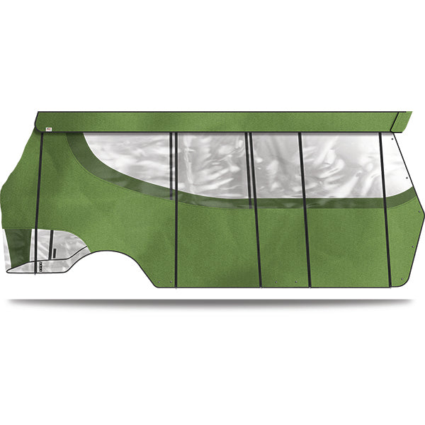 DoubleTake Enclosure & Valance for Kwick-Track Rail System, 6 Pass, Club Car DS Old Style 99-, Lime