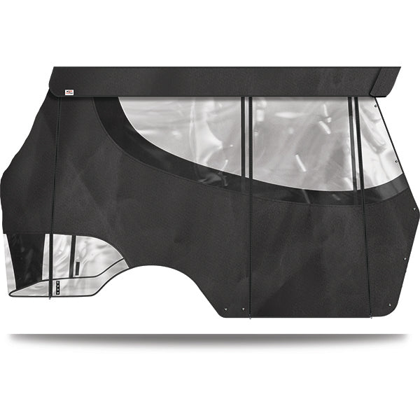 DoubleTake Enclosure & Valance for Kwick-Track Rail System, 4 Pass, E-Z-Go RXV 08+, Graphite
