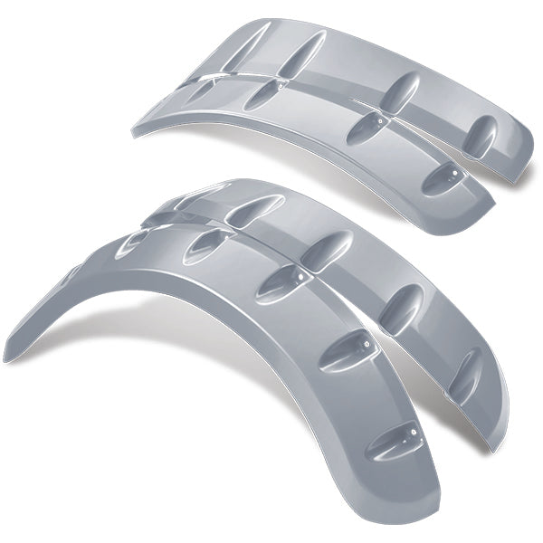 DoubleTake Fender Flare Set for Titan Body, E-Z-Go 96+, Silver