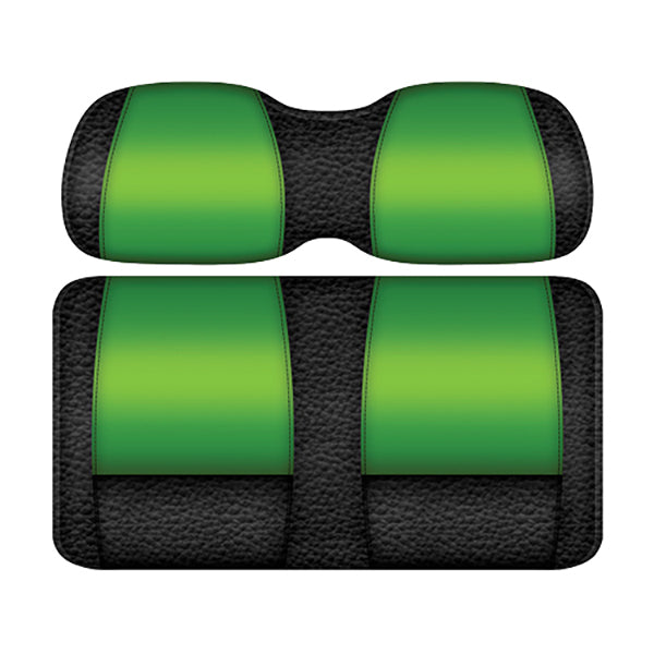 DoubleTake Veranda Front Cushion Set, E-Z-Go TXT 96+, Black/Lime