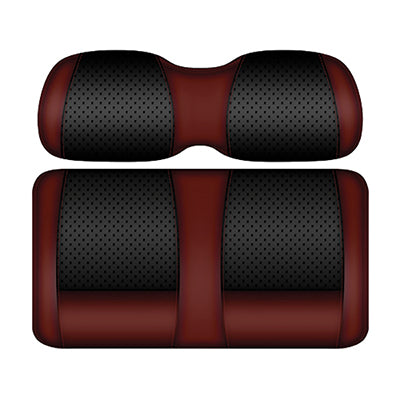 DoubleTake Clubhouse Front Cushion Set, Club Car Precedent 04+, Black/Burgundy