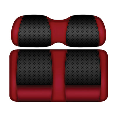 DoubleTake Clubhouse Front Cushion Set, Club Car Precedent 04+, Black/Ruby
