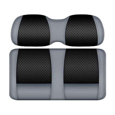 DoubleTake Clubhouse Front Cushion Set, Club Car Precedent 04+, Black/Silver