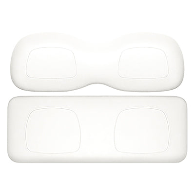 DoubleTake Classic Rear Cushion Set, E-Z-Go RXV/TXT 96+, Club Car DS, White