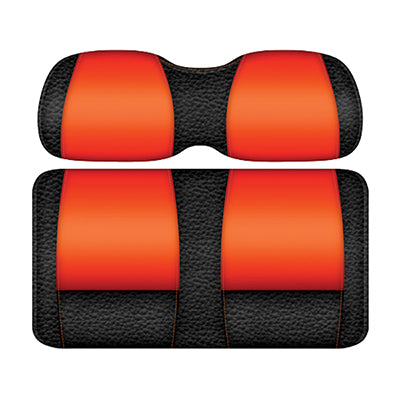 DoubleTake Veranda Seat Pod Cushion Set, E-Z-Go TXT 96+, Black/Orange