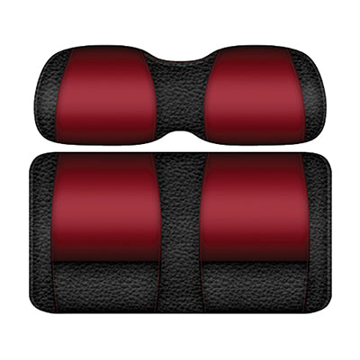 DoubleTake Veranda Seat Pod Cushion Set, E-Z-Go TXT 96+, Black/Ruby