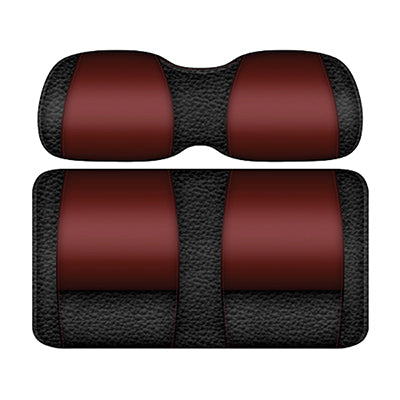 DoubleTake Veranda Seat Pod Cushion Set, Club Car Precedent 04+, Black/Burgundy