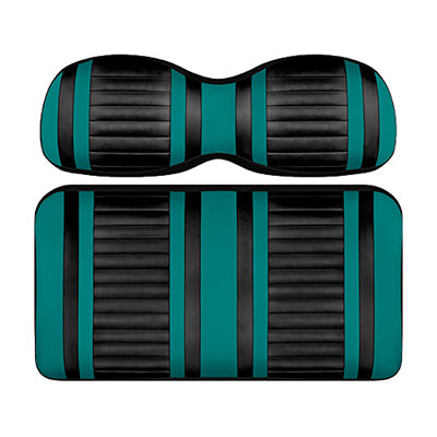 DoubleTake Extreme Seat Pod Cushion Set, E-Z-Go RXV 08+, Black/Teal