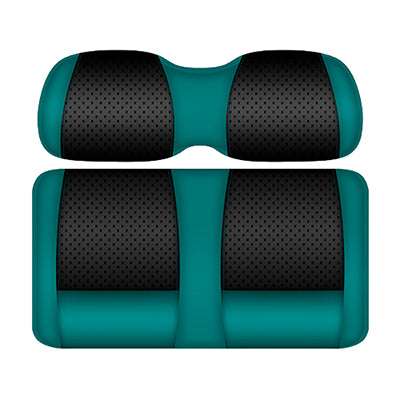 DoubleTake Clubhouse Seat Pod Cushion Set, E-Z-Go TXT 96+, Black/Teal