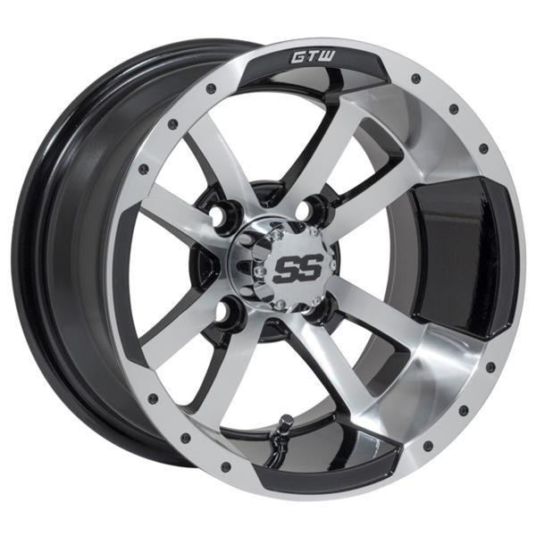 GTW® Storm Trooper 12″ Machined & Black Wheel (3:4 Offset)