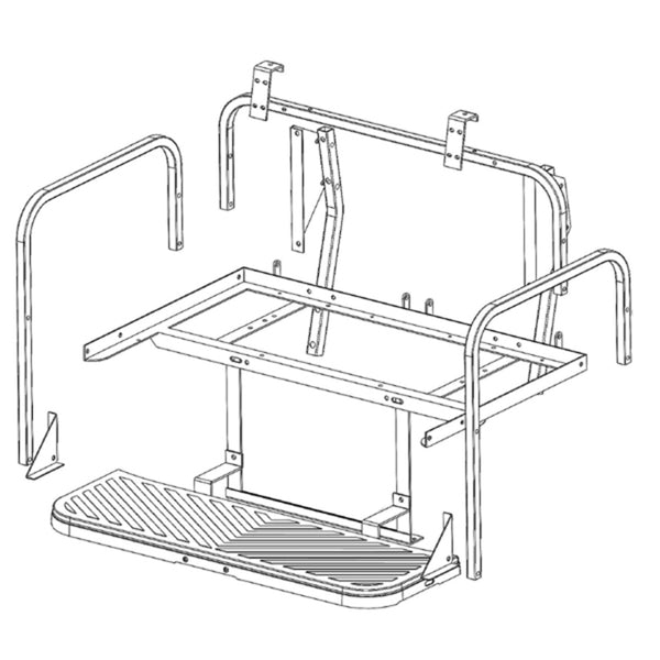 GTW® MACH3 Flip Frame Only E-Z-GO RXV