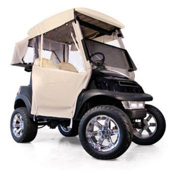 Club Car Precedent 2-Passenger RedDot® 3-Sided Beige Vinyl Enclosure (Years 2004-Up)