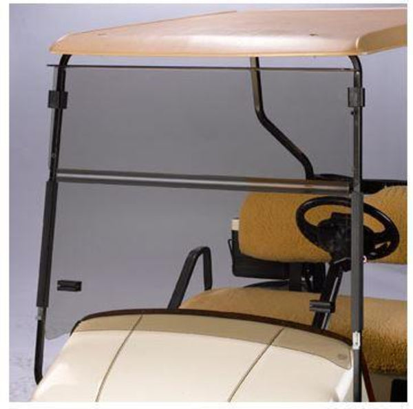 Tinted E-Z-GO RXV Impact-Resistant Folding Windshield (Years 2008-Up)