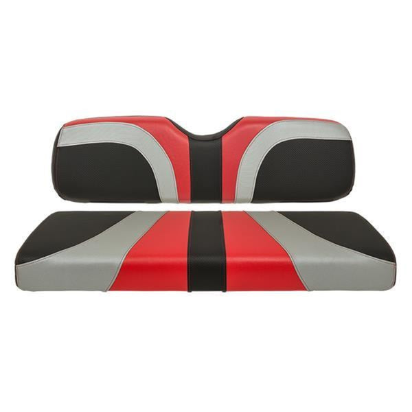 RedDot® Blade Rear Seat Covers for MadJax® Genesis 250/300 Seat Kits – Red / Silver / Black Carbon Fiber