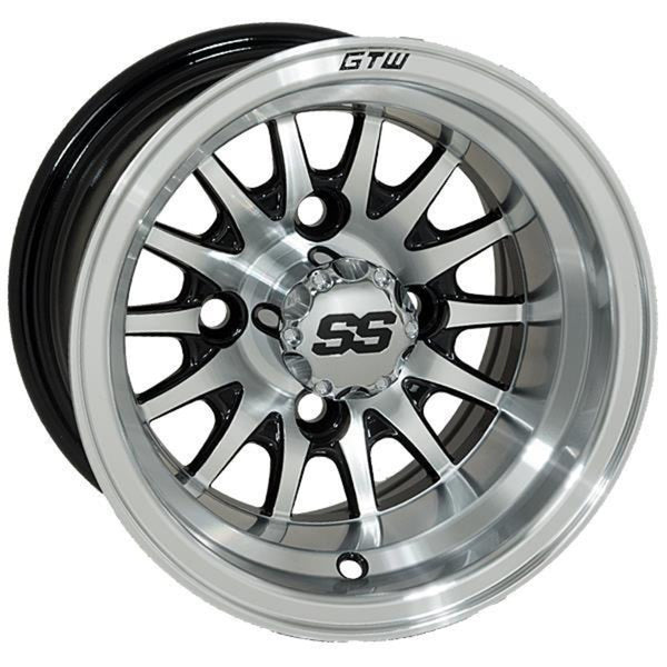 GTW® Medusa 10x7 Machined & Black Wheel (3:4 Offset)