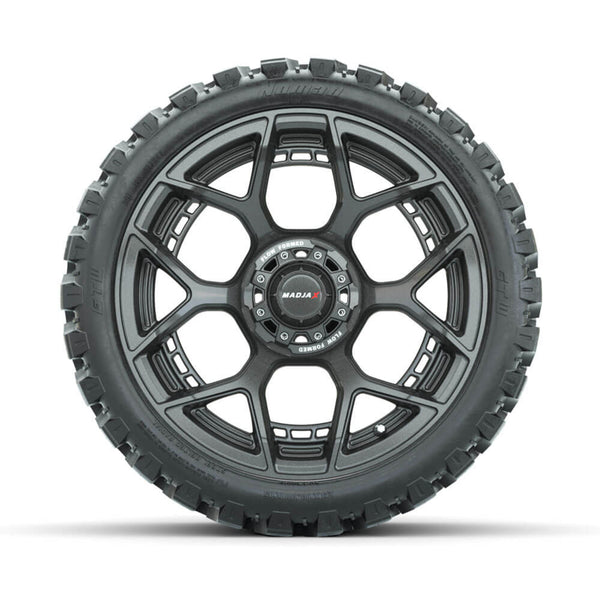 Set of (4) 15" MadJax® Flow Form Evolution Gunmetal Wheels with GTW® Nomad Off Road Tires