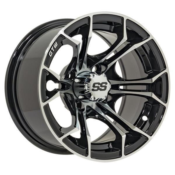 14″ GTW® Spyder Wheel – Black with Machined Accents