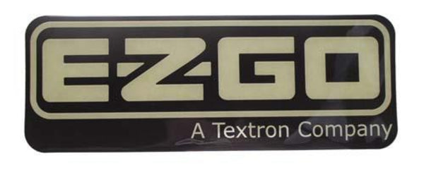 E-Z-GO RXV 2008-Up & TXT/T48 2014-Up Nameplate Black/Gold