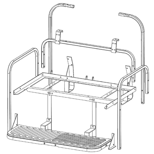 GTW® MACH3 Flip Frame Only E-Z-GO TXT (Year 1994.5-Up)