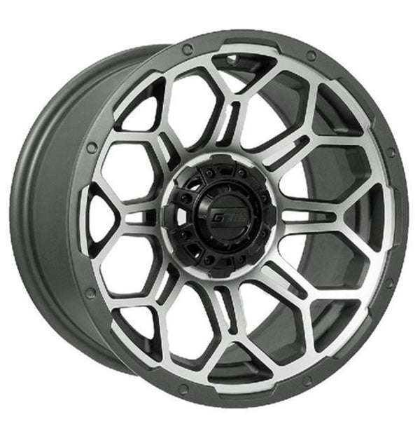 14″ GTW® Bravo Wheel (Matte Gray-Machined)