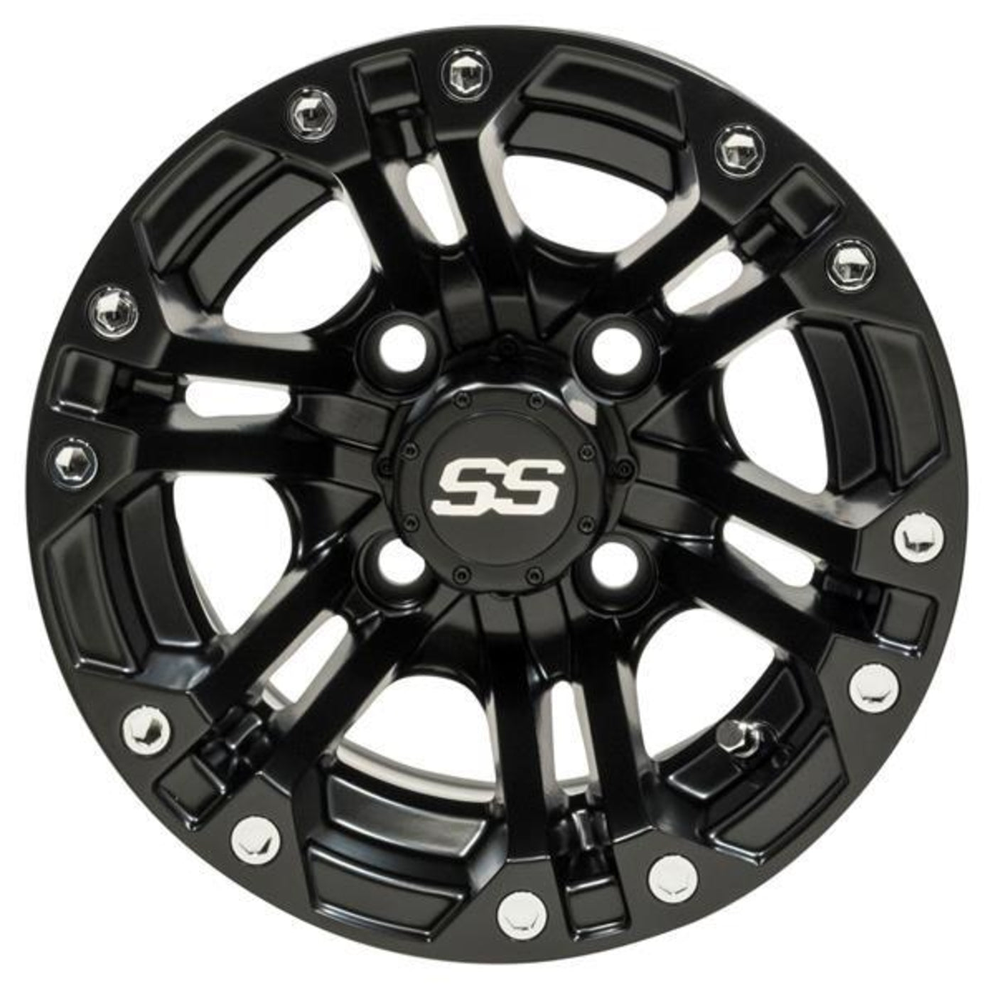 10x7 GTW® Matte Black Specter Wheel – SoFlo Carts