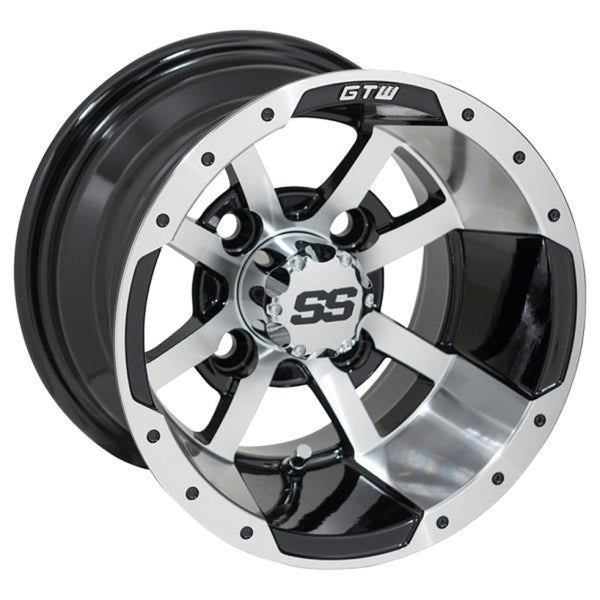 GTW® Storm Trooper 10x7 Machined & Black Wheel (3:4 Offset)