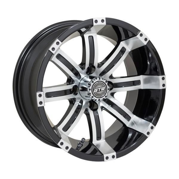 GTW® Tempest 14″ Machined & Black Wheel (3:4 Offset)