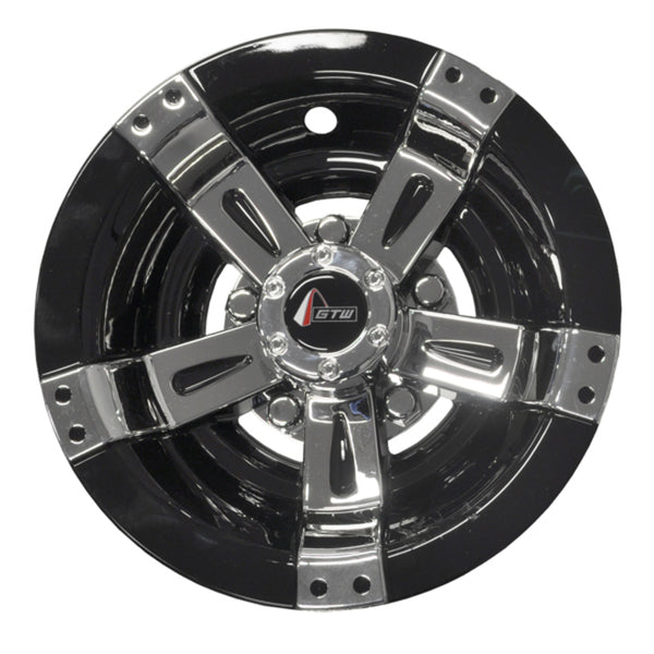 8” GTW® Maverick Black & Chrome Wheel Cover (Universal Fit)