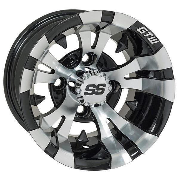 GTW® Vampire 10x7 Machined & Black Wheel (3:4 Offset)