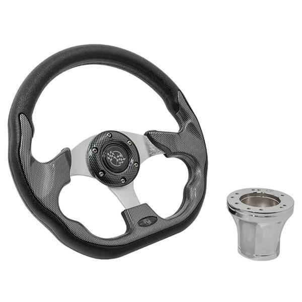 Club Car DS Carbon Fiber Racer Steering Wheel Kit