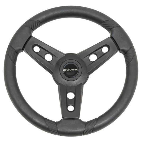 Gussi Italia® Lugana Black Steering Wheel For All E-Z-GO TXT / RXV Models