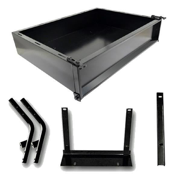 GTW® Black Steel Cargo Box Kit For Yamaha (Models G14-G22)