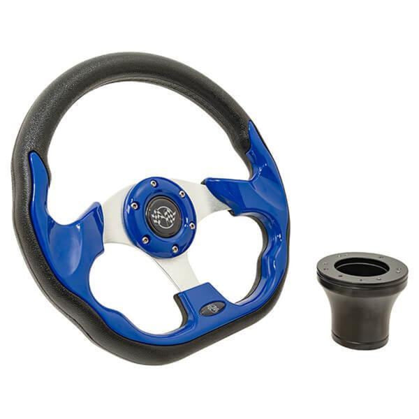 E-Z-GO Blue Racer Steering Wheel Kit 1994.5-Up